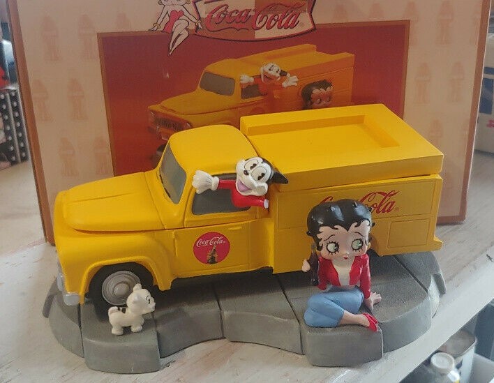 Betty Boop & Coca Cola truck resin Limited Edition trinket box 709/4800 -  Vickey's Vintage Vibes